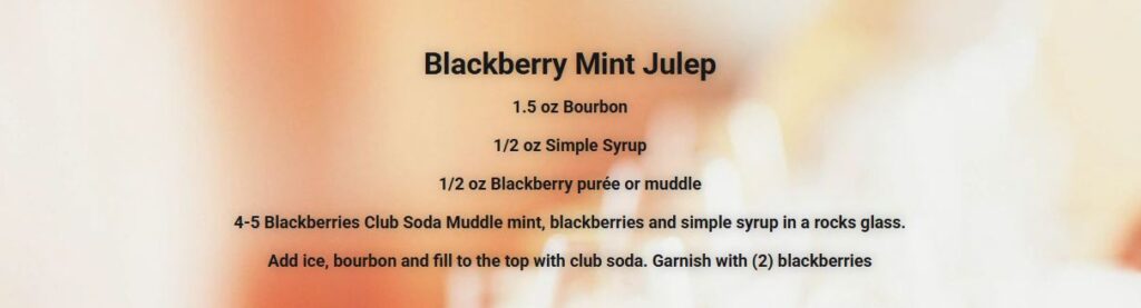 Blackberry Mint Julep